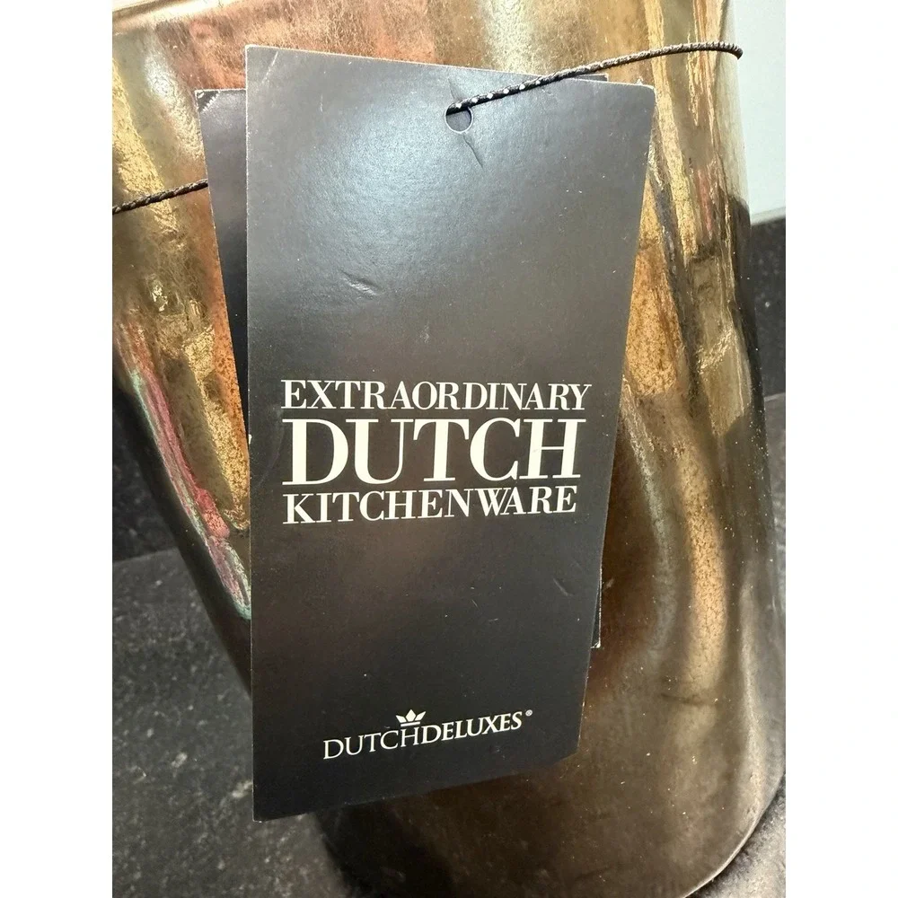 Dutchdeluxes Dented Crock Utensil Holder - Platinum Ceramic - Handmade Portugal - Picture 8 of 10